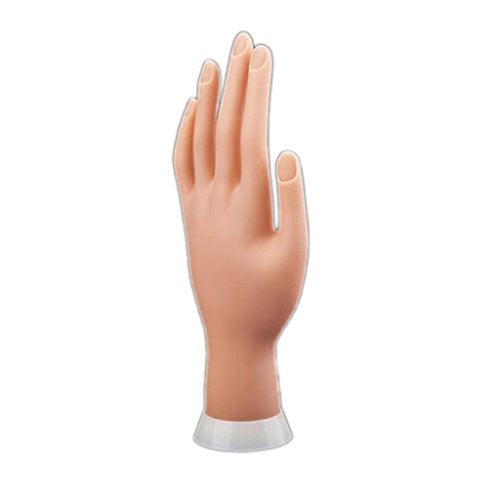 Yirui Adjustable Nail Art Fake Hand for Training and Display