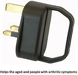 Mr. Gadget's Solutions UK Mains Easy Pull Grip Plug 13A Fused Black Mobility Aid view 4