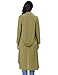 Kate Kasin Women's Solid Loose Open Front Trench Coat Lapel Collar(S Army Green)