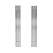 Sliding Aluminum Barn Door Handle Set - 2 Pack STB Adhesive Finger Pull for Pocket Doors, Closet - no Screws or Hardware Required, Complete Kit