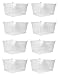 Sterilite 56 Quart Clear Storage Box See-through with White Lid (Pack Of 8)