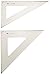 Alvin, , Clear Acrylic Triangle 2-Piece Set, Angle 30/60 and 45/90
