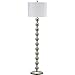 SAFAVIEH Lighting Collection Reflections Modern Farmhouse Stacked Ball Nickel 59-inch Living Room Bedroom Home Office Standing Floor Lamp (LED Bulb Included)