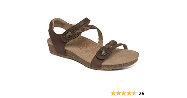 aetrex jillian women's braided sandals