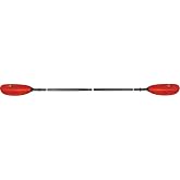 ADVANCED ELEMENTS Axis 4-Part Fiberglass Kayak Paddle, 230cm, Black/Red