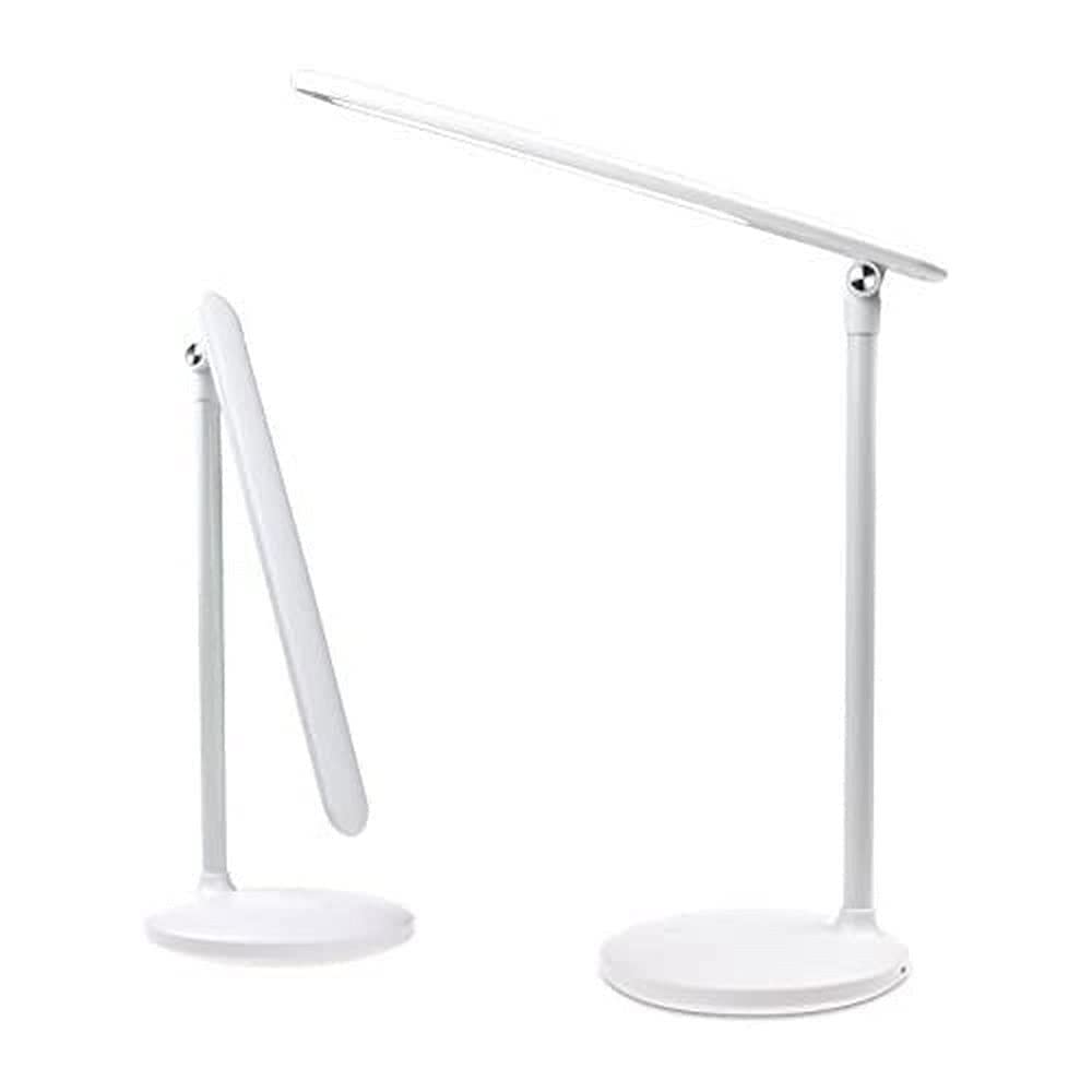 Seco FX23B USB LED Dimmable Rechargeable Desk Lamp, Perfect for Home/Office, Foldaway for Compact Storage, with Stepless Dimming Control, 4W - White