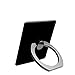 Cell Phone Finger Kickstand Loop Mount Stent 360 Degree Rotary Safe Hand Grip Compatible All iPhones Samsung Galaxy Android Pad Tablet(Black)