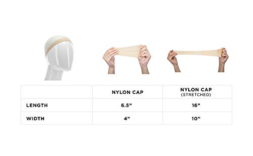 Milano Collection Premium 27 Count Value Pack Nylon Wig Cap Stockings for Wigs and Frontals- Nude - Thumbnail 3