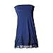 Peekaboo-Chic Iris Chiffon Half Slip Skirt Extender (navy, l/xl)