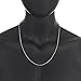 The Bling Factory 4mm High-Polished Stainless Steel Military Ball Chain Necklace, 30 inches