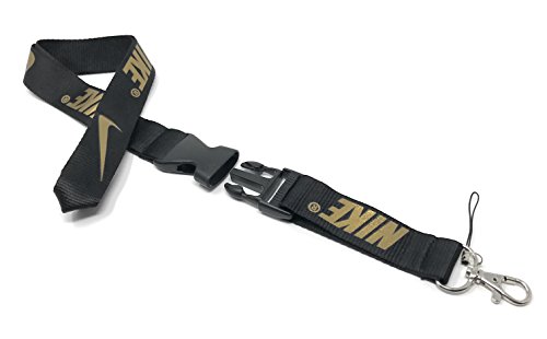 nike lanyard black and gold