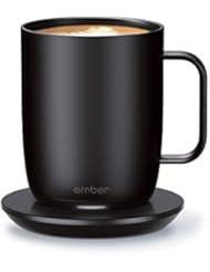 NEW Ember Temperature Control Smart Mug 2, 14 oz, Black, 80 min. Battery Life - App Controlled Heated Coffee Mug - Improved Design