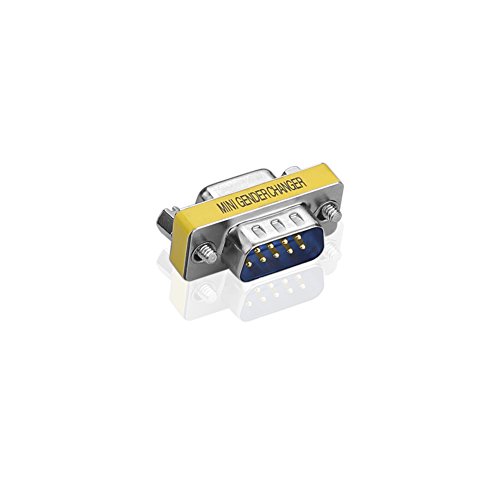 SIENOC 5 Packs 9 Pin RS-232 Serial DB9 Connector Male to Female Cable Gender Changer Coupler Adapter