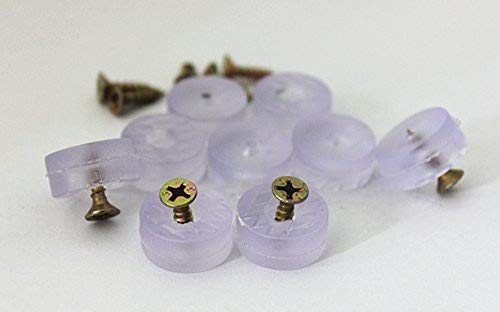 Pack of 30 Transparent Cylindrical Shape Rubber Non Slip Non Skid Feet Pad
