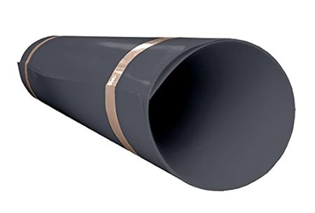 A+H Hart PVC Kunststoffplatte 2000x1000x1 mm mit einseitiger Schutzfolie - Farbe Dunkelgrau