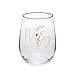 Wifey Wine Glass - 17 oz Stemless Wife Wine Glass - Perfect Bridal Shower Gift - Bride To Be Gift - Gift For Wife - Bride Gift