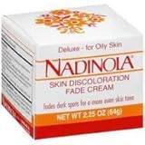 Nadinola Deluxe Skin Discoloration Fade Cream for Oily Skin 2.25 oz (Pack of 2)