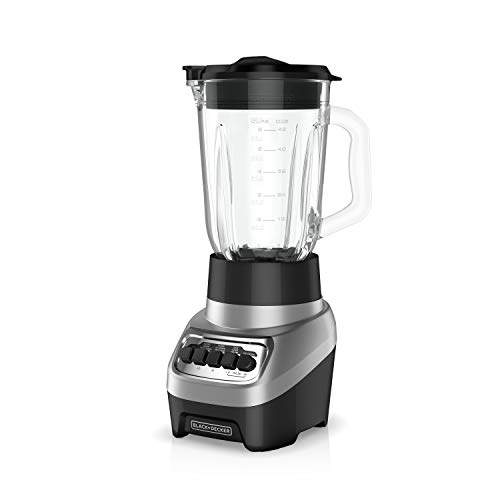 BLACK+DECKER Blender with 6-Cup Glass Jar, Red, BL1110RG 