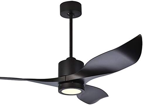 52-Inch Indoor Modern Ceiling Fan Light With Remote Control, 15wled Single Light Fixture Kit And 3 Wooden Reversible Blades, Energy-Saving Silent Frequency Conversion Motor