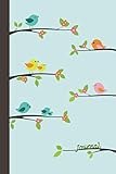 Journal: Singing Birds 6x9 - GRAPH JOURNAL - Journal with graph paper pages, square grid pattern by Premise Content