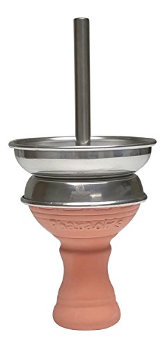 Pharaoh s clay hookah bowl with heat management screen