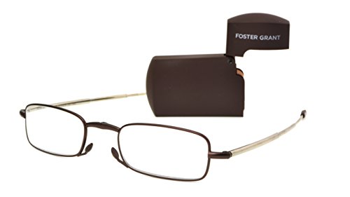 Foster GrantGideon Brown 1017237-250.COM Rectangular Readers, Brown, 2.5