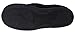 LUXEHOME Men's Slip On Indoor/Outdoor Fleece Scuffs Slipper(1-10) (8-9 US, Black)