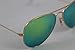 Ray-Ban Aviator Green Mirrored Sunglasses with Gold Frame 112/19