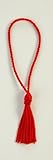 RED CHAINETTE BOOKMARK TASSEL