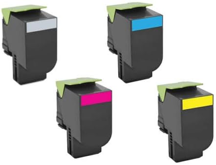 Quality Laser Toner 80C1HK0 801HK 801HC 801HM 801HY Remanufactured 4,000/3,000 page Lexmark CX410 CX510 High Yield Toner Cartridge SET OEM Quality!