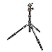 3 Legged Thing Punks Corey Magnesium Alloy Ultra-Compact Travel Tripod - Adjustable, Multi-use Camera Tripod with Detachable Monopod Leg (COREYBLACK)