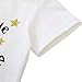 Miwear Baby Boys Girls Letter Print Short Sleeve Romper Bodysuit + Long Pants + Headband Outfits Set (White, 0-6 Months)