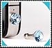 Diamond Anti Dust 3.5mm Earphone Jack Plug Stopper for iPhone 4 4S Galaxy (Random Color)