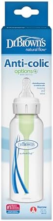 Dr Brown's Natural Flow Options+ Narrow Baby Bottle 250 ml Pack 1 view 2