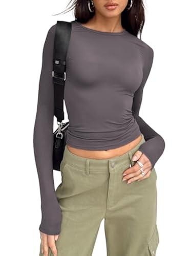 cute gray tops