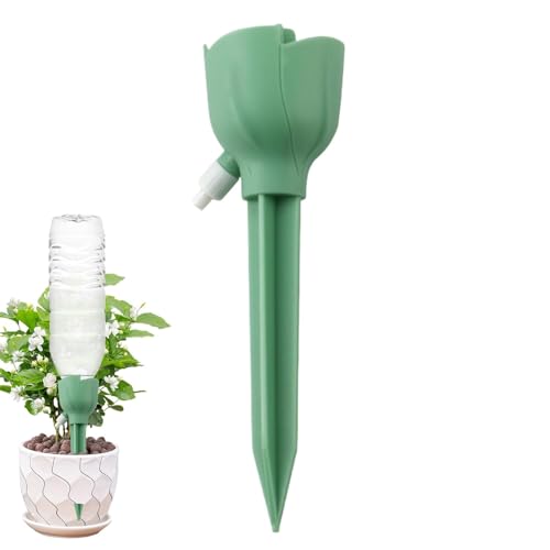 TGIYK Indoor Plant Watering System, Automatic Drip Irrigation Kit with 30-Day Slow Release, Self-Watering Spikes for Potted Plants, Outdoor Garden, Patio, Vacation Plant Care, Moisture Control Stakes