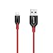 Anker Powerline+ Lightning Cable (3ft) Durable and Fast Charging Cable [Double Braided Nylon] for iPhone, iPad and More (Red)