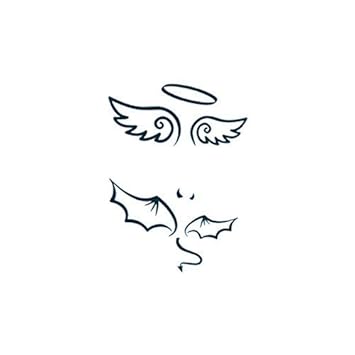 Angel And Devil Wings Tattoo