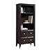 Sauder 418619 Shoal Creek Library with Doors, Jamocha Wood Finish