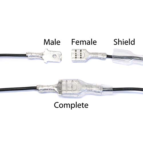 ManYee 315pcs 2.8/4.8/6.3mm Male Female Spade Connectors for Car Audio Speaker Wire Crimp Terminals Spade Electrical Connector Kit with Insulating Sleeve Quick Wire Splice Terminal - Thumbnail 4