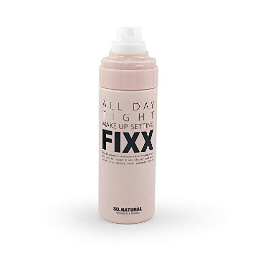 SO NATURAL Face Makeup Setting Finishing Spray (75 ml, 2.5 oz) -"All Day Tight Make Up Setting FIXX" - all day make up makeup setting fixer finishing spray - Thumbnail 5