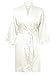 Swhiteme Bridal Robe with Rhinestones, Bride, Small/Medium, White