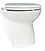 Jabsco 58220-1024 Deluxe Flush Marine Head, 17 inch Electric Marine Toilet, Angled Back, Raw Water Rinse, 24 Volt