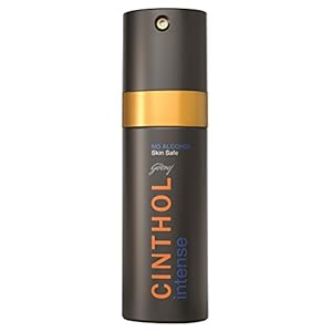 Cinthol Godrej Men’s Deo Spray, Intense (150 ml) No Alcohol Skin Safe with Active Mineral Formula