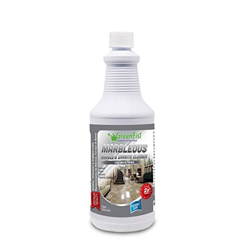 GreenFist Marbleous Marble Cleaner and Other Stone Surfaces Brightener & Restorer [Tile,Countertop,Porcelain,Lime-Stone,Ceramic,Granite,Brick,Vinyl], 1 Quart (32 oz) - Thumbnail 6