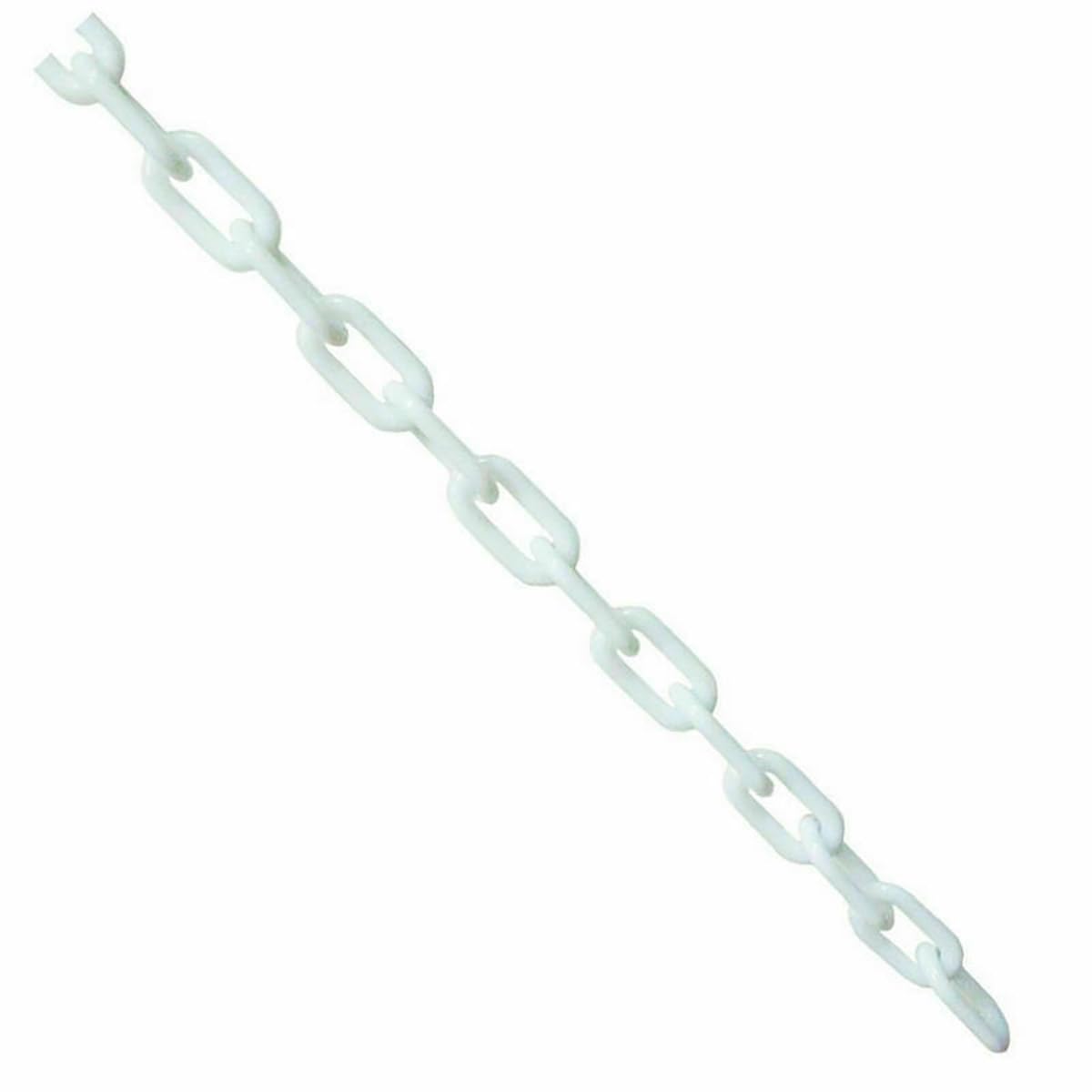 ExcInter Plastic Chain White 15mm*6mm Coated Decorative Links for Decorative Garden Fence Warning Safety Parking Space Assorted Colours