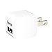 Hama MicroCube 12Watt/2.4 Amp USB Charger for Home and Travel with SafeCharge Technology, Bright White