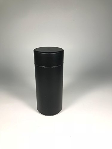 Smell Proof Portable Stash Jar - Doob Tube Double Wide! Best For Spices, Herbs, Medicine, Matcha, Powdered Beverage, Tobacco, Flower and More. Discreet, Airtight and Waterproof. Black
