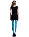 HDE Women's Solid Gradient Color Stockings Opaque Microfiber Footed Tights (Sky Blue)