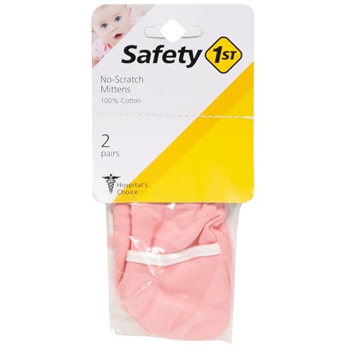 Safety 1st No-Scratch Mittens - 2 Pairs, Pink (IH320) 3